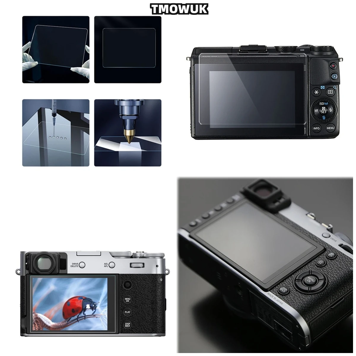 

For Fujifilm X70 XT-3 Ultra-Clear Protective Film, 9H Hardness, Scratch Resistant, Easy Install.