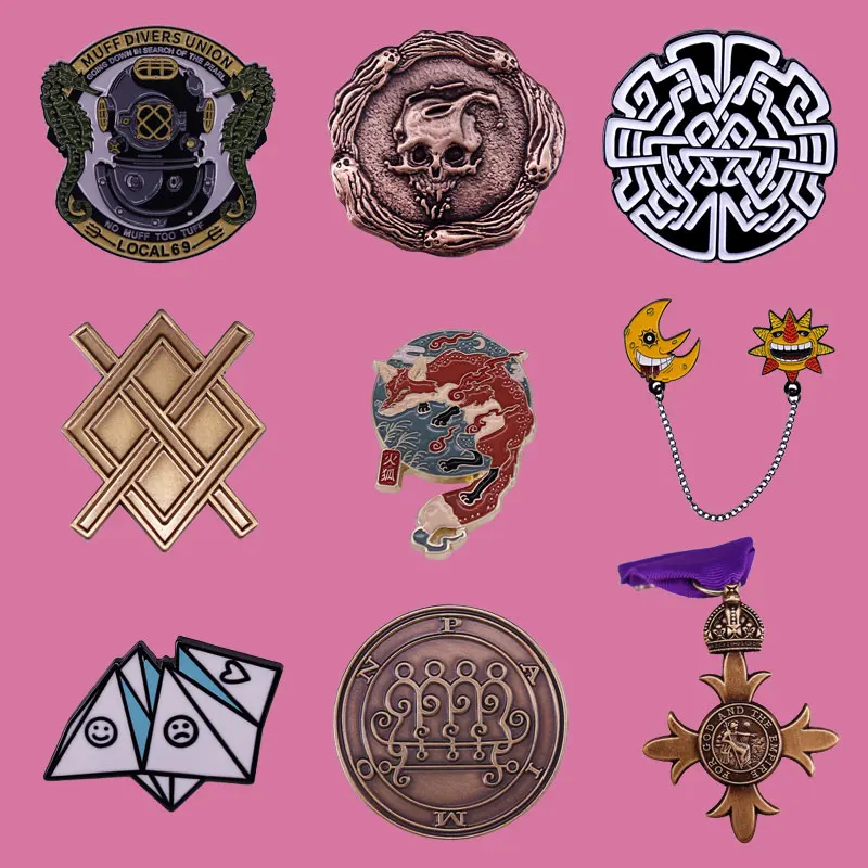 Exquisite Medal Metal Badge Collection of Creative Brooches Fancy Jewelry Decoration Hero Anime Enamel Pins Commemorate