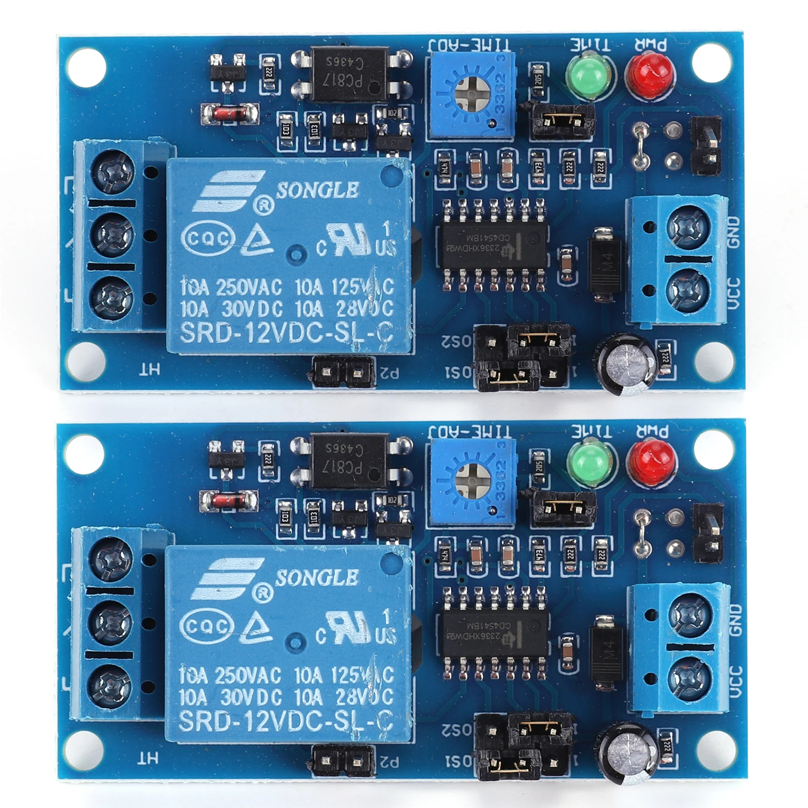 

DC 5V 12V Channel Relay Board Module Turn On / Delay Turn Off Switches Module 0.1-3600 Seconds Time Adjustable Control Switches