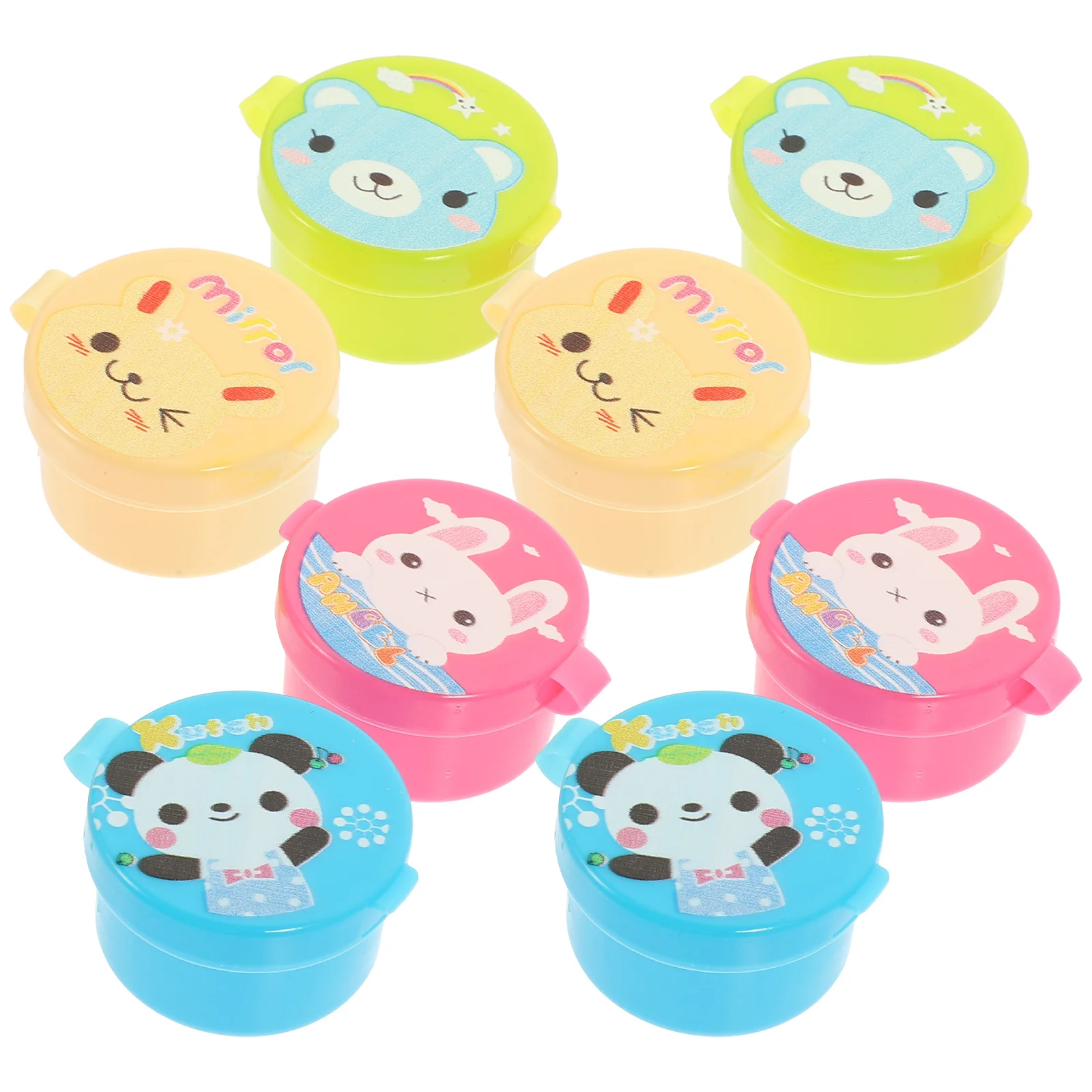 

2Sets Mini Sauce Boxes Portable Condiment Containers for Kitchen Outdoor Soy Sauce Vinegar Storage Small Seasoning Boxes Picnic