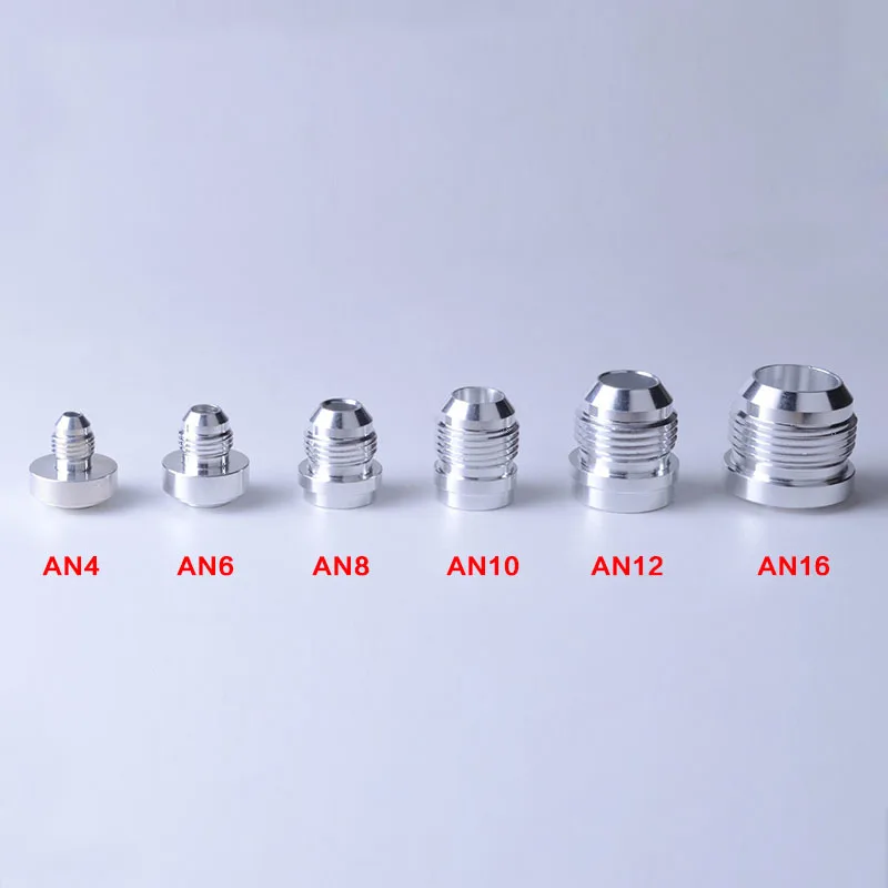 Conexiones de Aleación de Aluminio 6061T6, Conector Macho Soldado, para Tamaños AN20, AN16, AN12, AN10, AN8, AN6, AN4, AN3