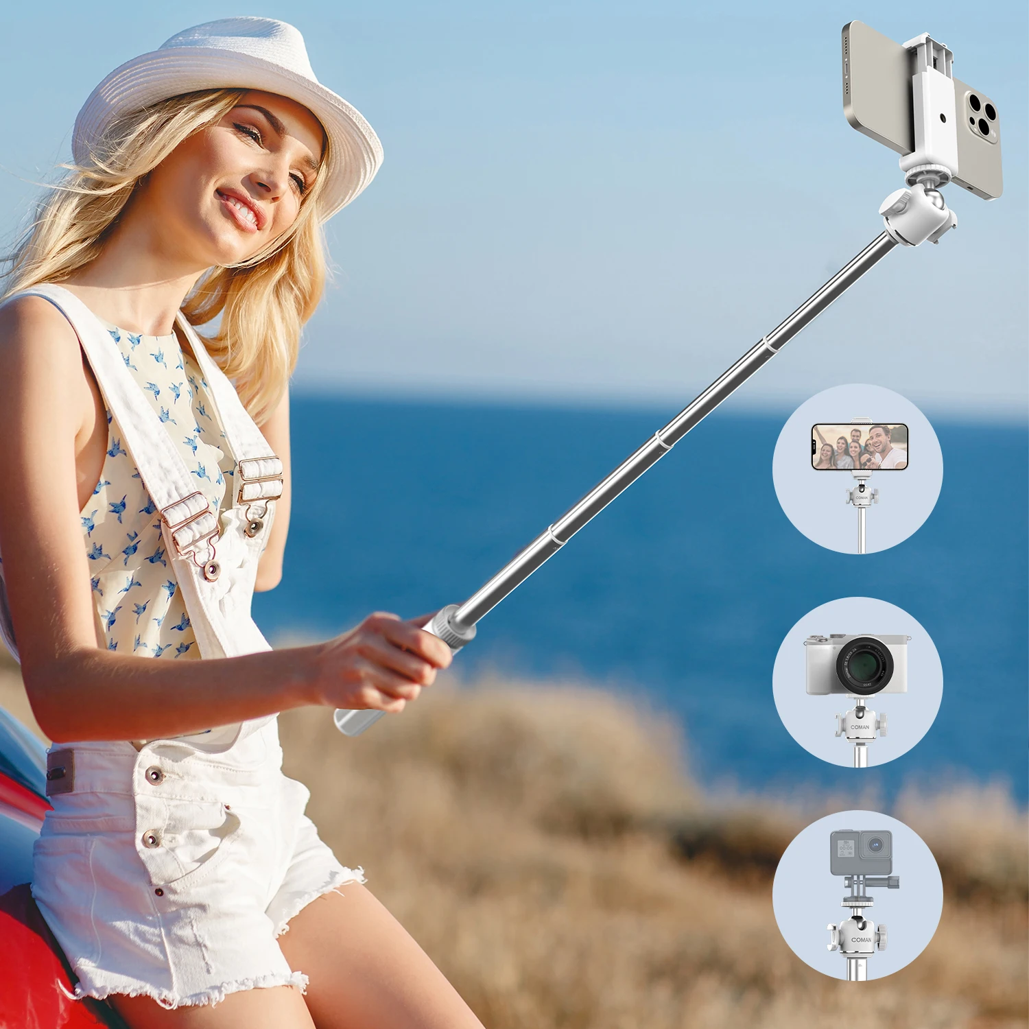 MT30Pro Tragbare Telefon Halter Stativ Professionelle Fotografie Selfie Stick Stativ