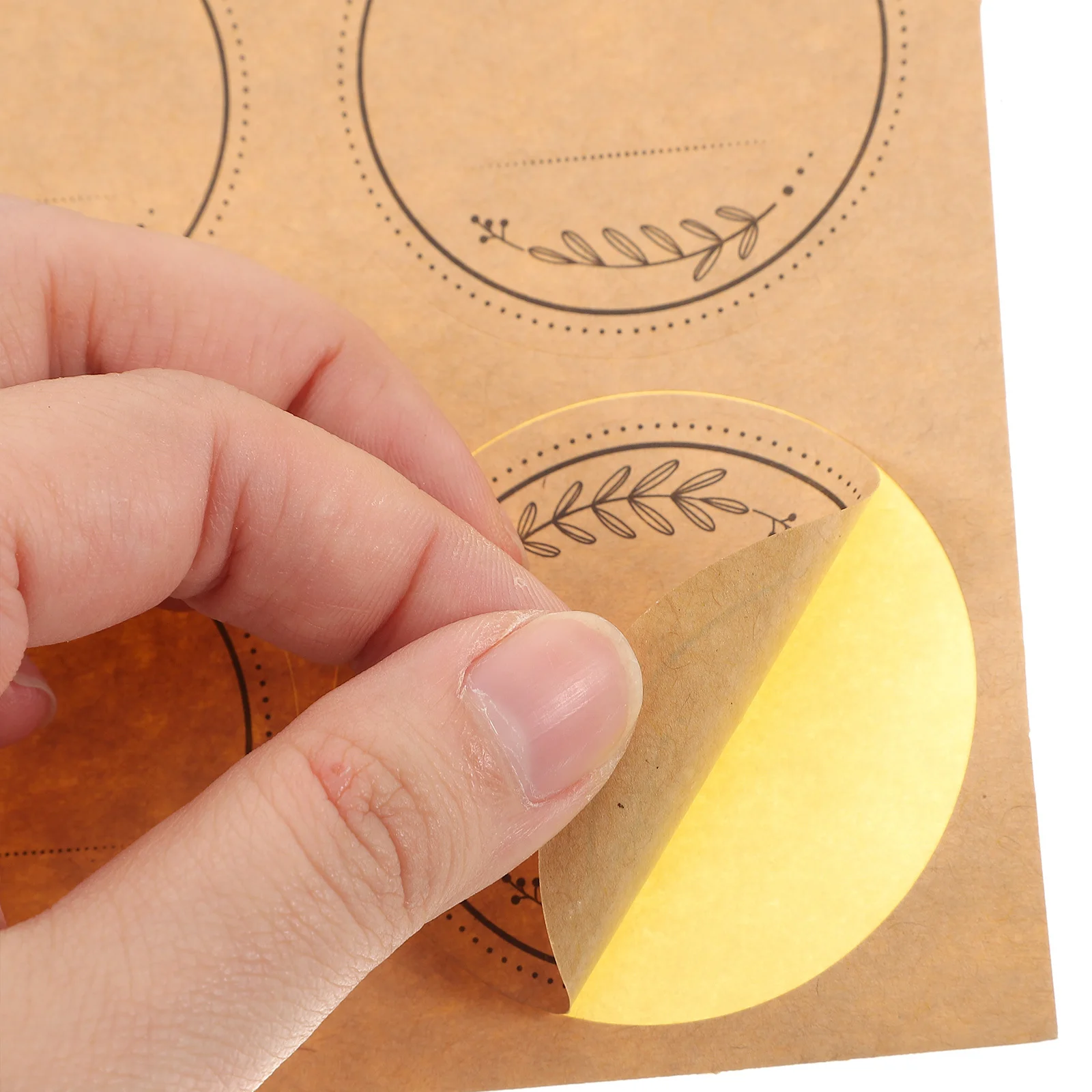 

20 Sheets Round Sealing Stickers Olive Branch Kids Letter Labels for Gift Packing Party Candy Snack Bag Decoration