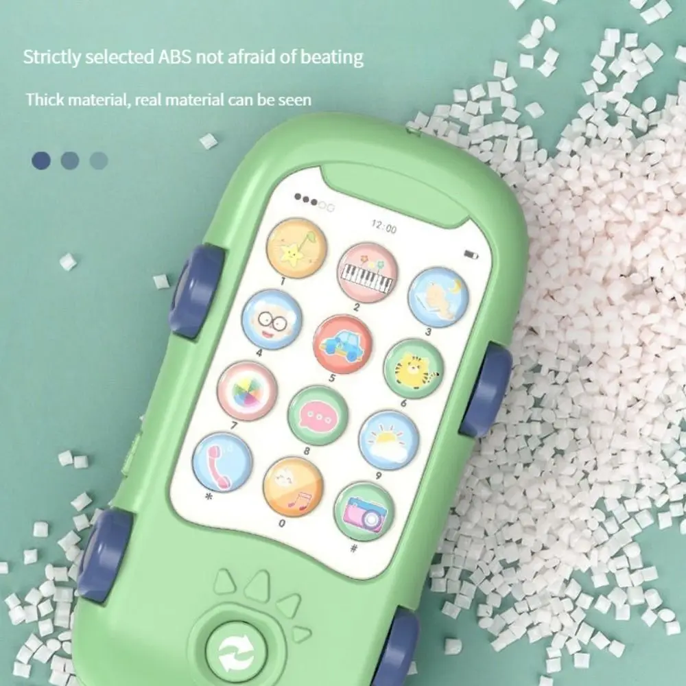 

Crocodile Shape Phone Toys Multifunctional Simulated Music Voice Toy Music Story Learning Lightweight Telephone Teether