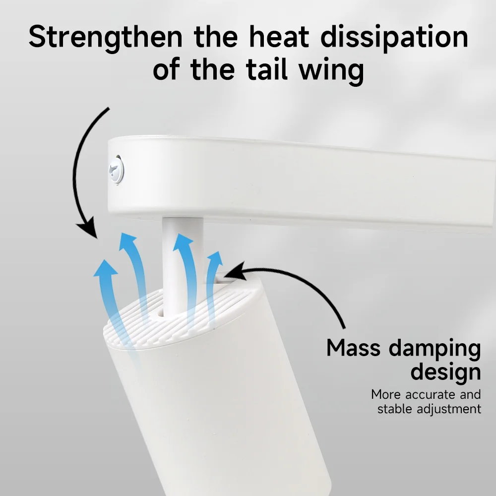 GU10 Ceiling Spotlights Replaceable Bulb Track Light 110V 220V Modern LED Downlights for Bedroom Kitchen Living Room Lighting view 5