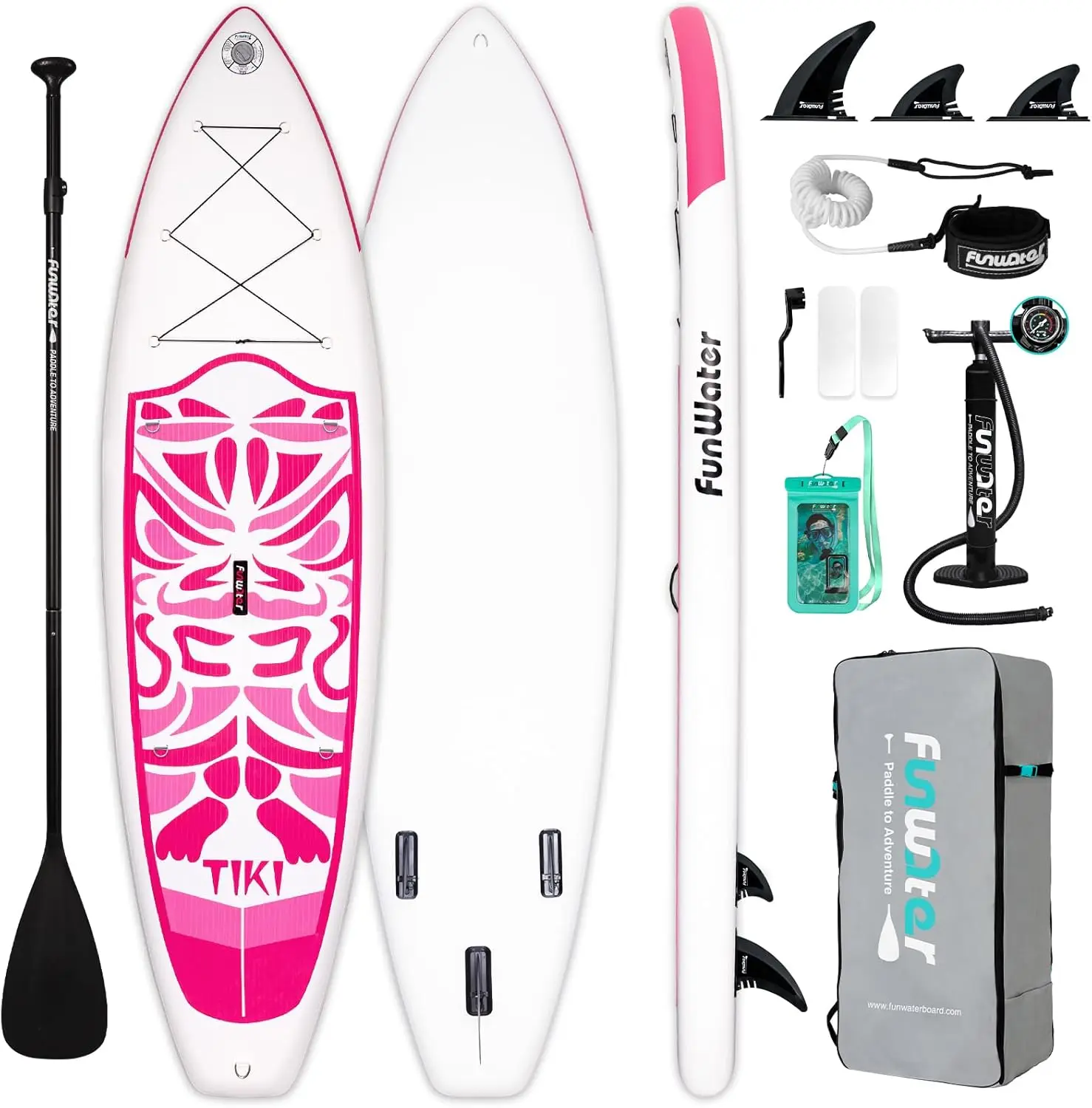 

Inflatable Ultra-Light Stand Up Paddle Board for All Skill Levels with Premium SUP Paddleboard Accessories,Non-Slip Com