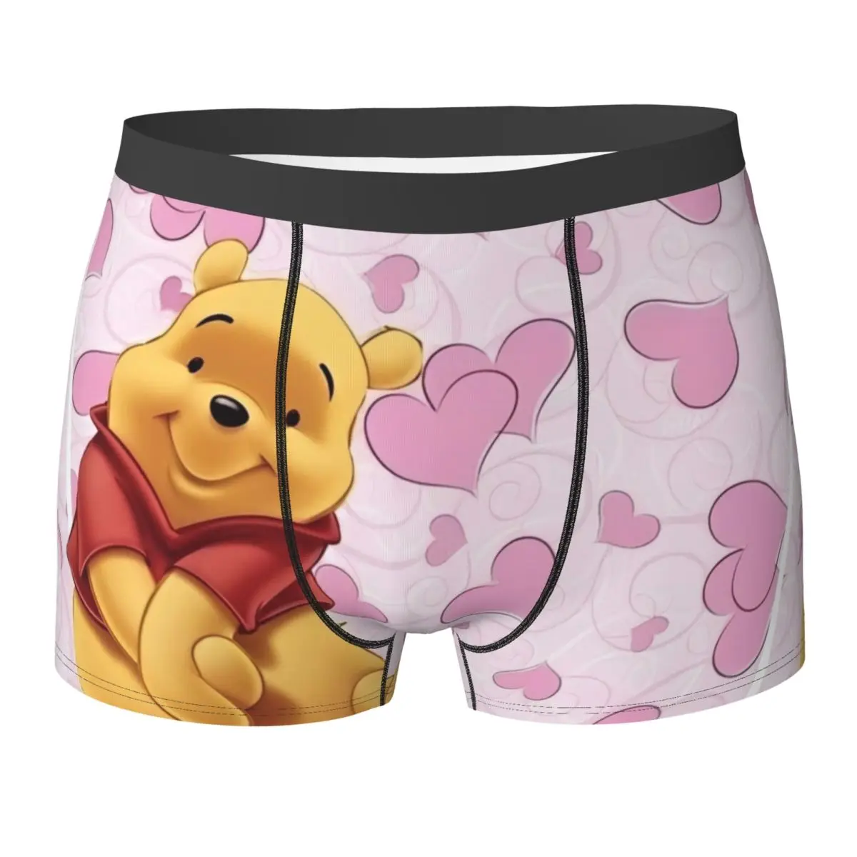 

Winnie The Pooh Bear Underwear Men Panties Design Sexy Soft Boxershorts Trenky Boxer Brief Plus Size
