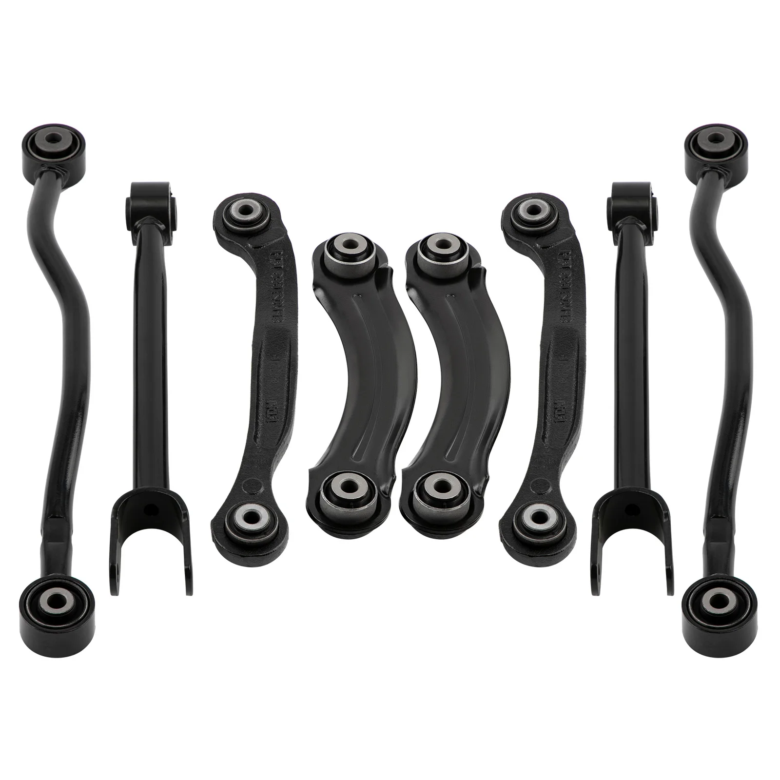 MaXpeedingrods 8pcs Rubber Rear Upper Lateral Control Arms Kit Strut Rod for Dodge Challenger 2008-15