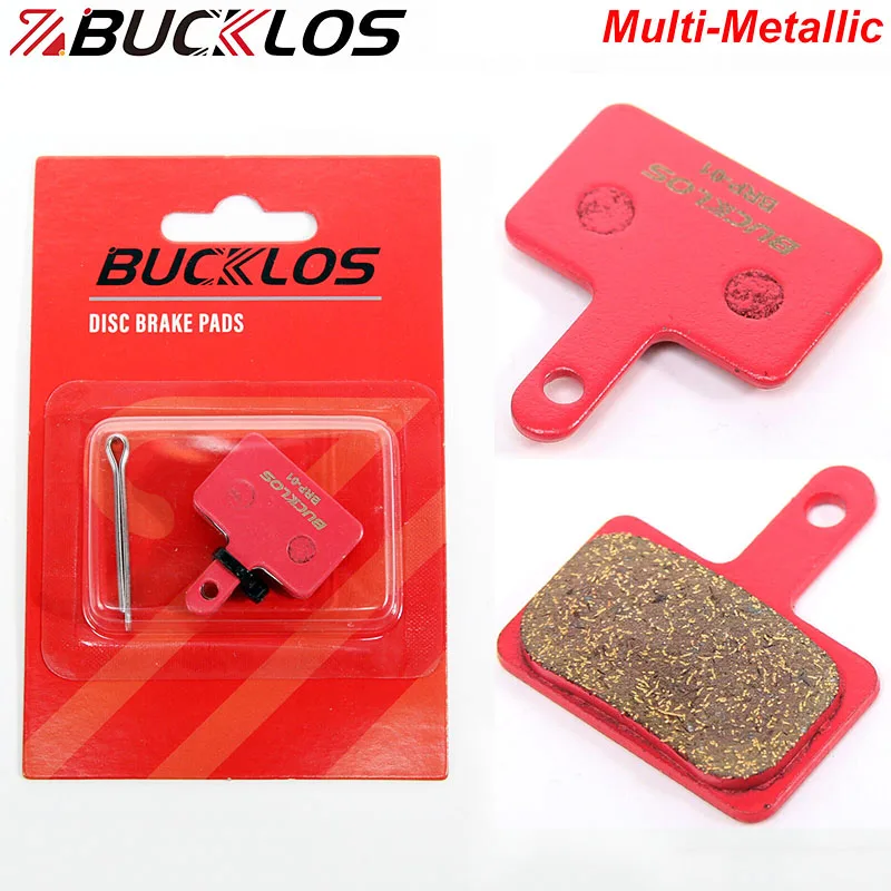 BUCKLOS Multi-Metallic Fahrrad Bremsbeläge Verschleißfeste Fahrrad Hydraulische Scheibenbremsbelag Straße MTB Bremsbelag für B01S B03S B05S