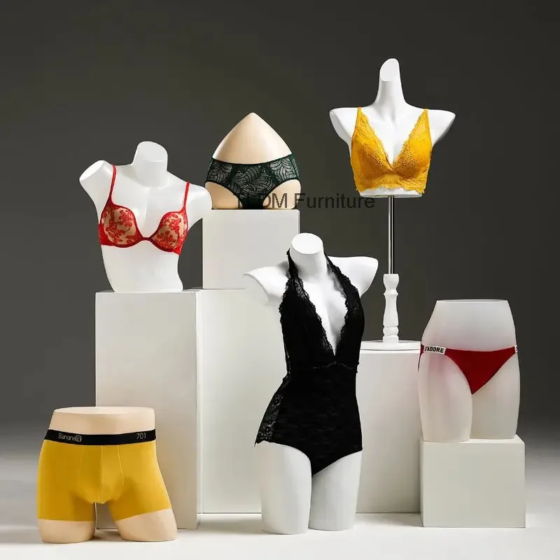 

Modern Underwear Mannequin Display Stand Half-body Bra Window Panties Display Dummy Mannequin Stand Garment Sewing Supplies FYMQ
