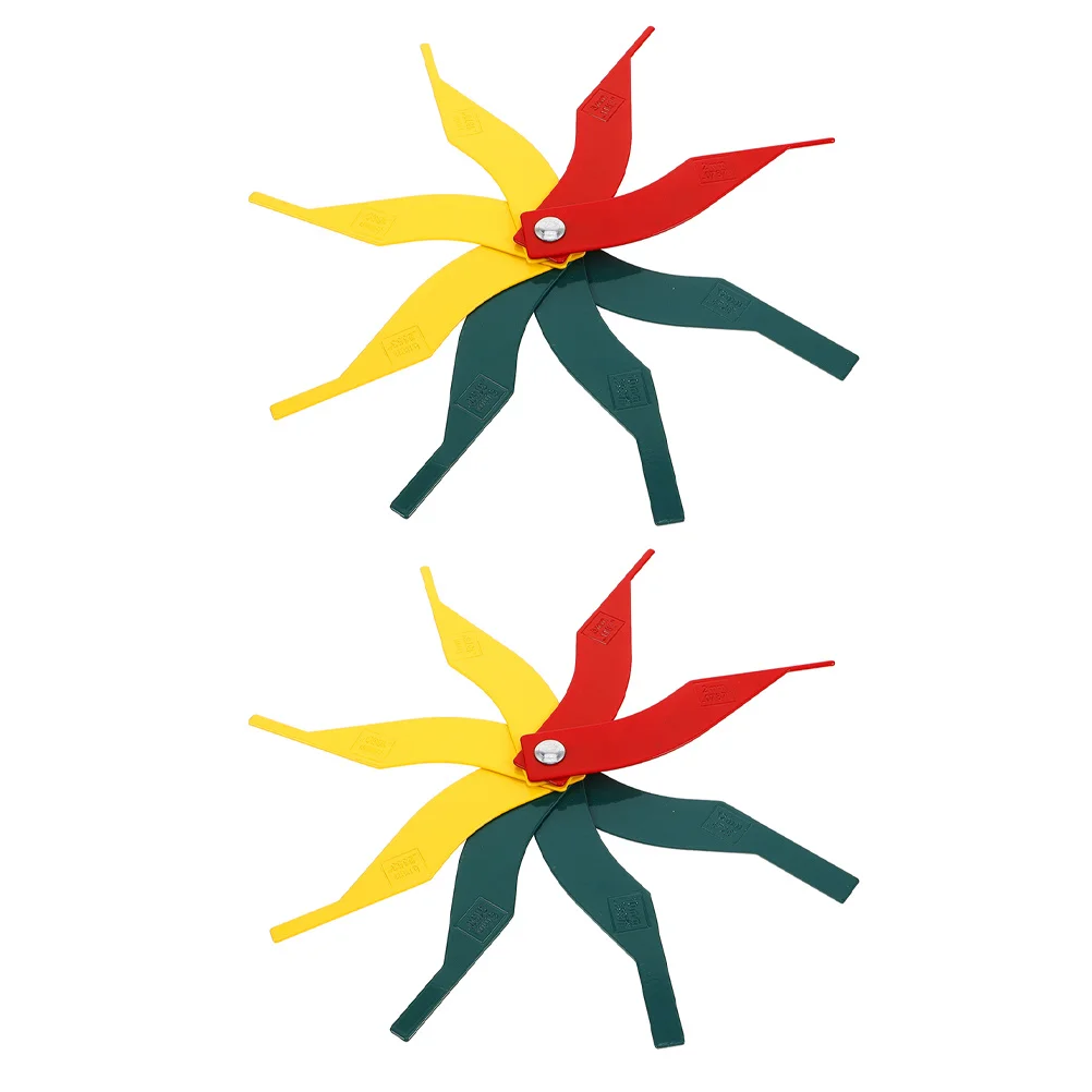 

2Pcs Car Brake Pad Thickness Gauge Steel Gauge Measuring Tool Quick Accurate Brake Disc Thickness Measurement Automotive