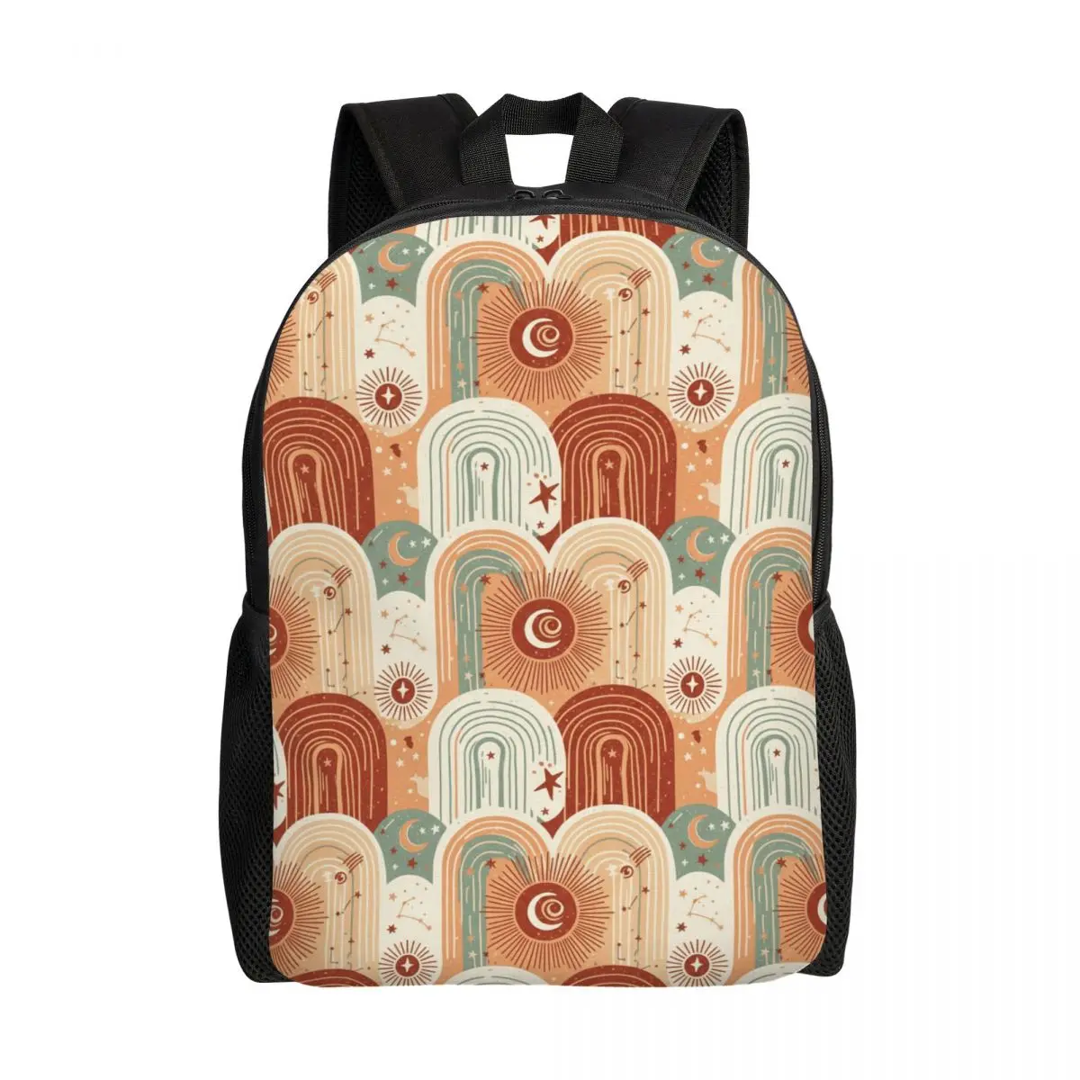 

Personalized Bohemian Wallpaper Backpacks Women Men Casual Bookbag for College School Boho Bags