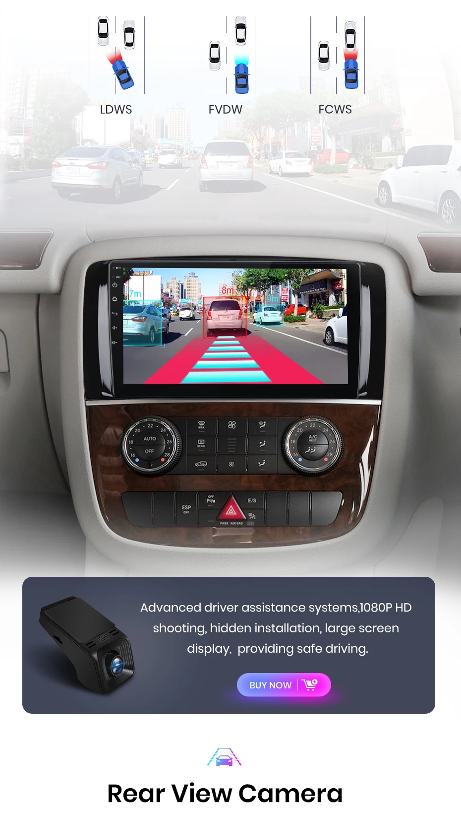 Junsun Carplay Android Auto Autoradio für Mercedes Benz R251 R300 R280 R320 2012-2015 GPS intelligente Systeme Multimedia – Detail 18