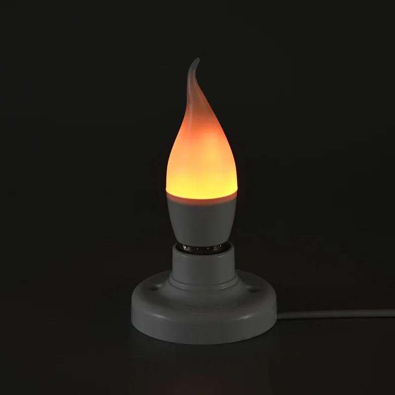 

E27 E14 E12 LED Flicker Flame Candle Bulb Jump Fire Yellow Lamp 1600k 1700k 1800k 3 modes Flame Atmosphere Landscape Light