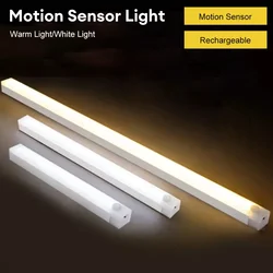 LED Motion Sensing Lamp Wireless Night Light USB Rechargeable Wall Light Lights Lighting