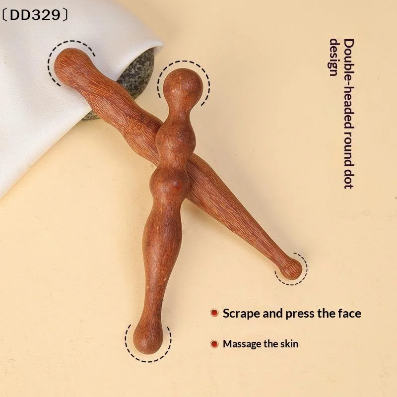 Wooden Acupoint Stick Foot Head Body Massage Stick Meridian Massage Beauty Accessories Acupoint Massage Tool〔DD329〕