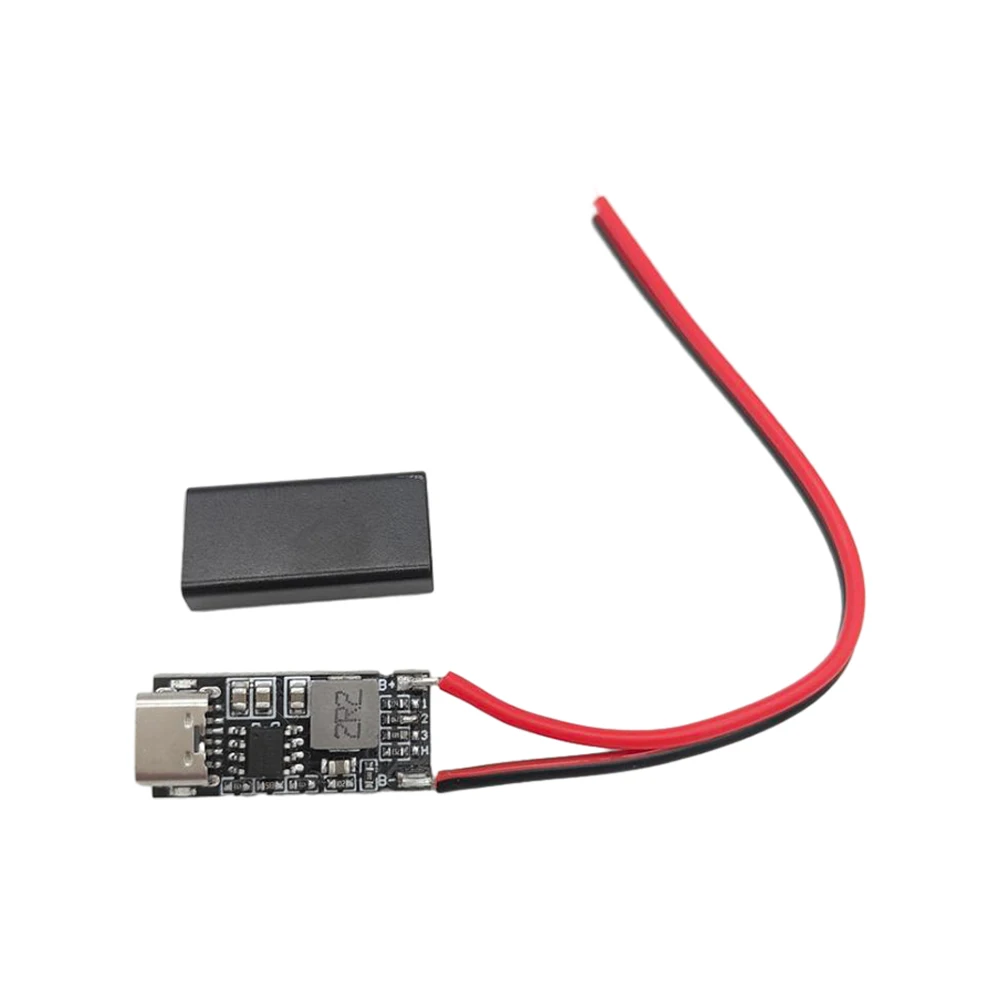 Carregamento rápido Lithium Battery Charge Module, PCB Board com Tipo C Entrada, 18650, 5V a 4.2V, 3A