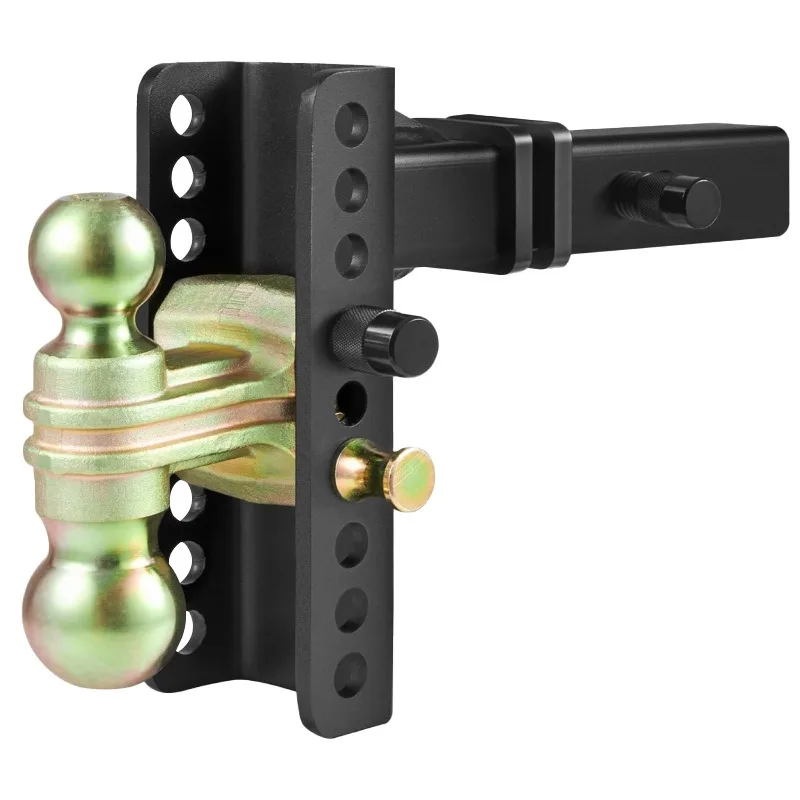 Upper and lower adjustable trailer arm outdoor rescue solid double ball head off-road car traction and hitch accessories