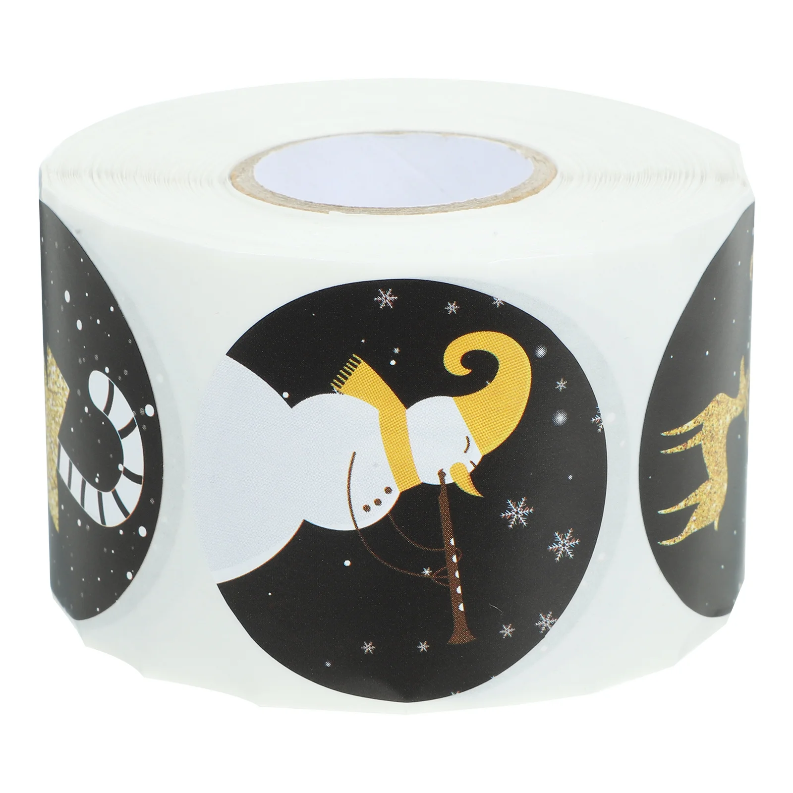 1 Roll Christmas Stickers Hand-Made Decorative Seal Sticker Gift Box Sealing Labels Xmas Gift Box Stickers Party Sealing Decals