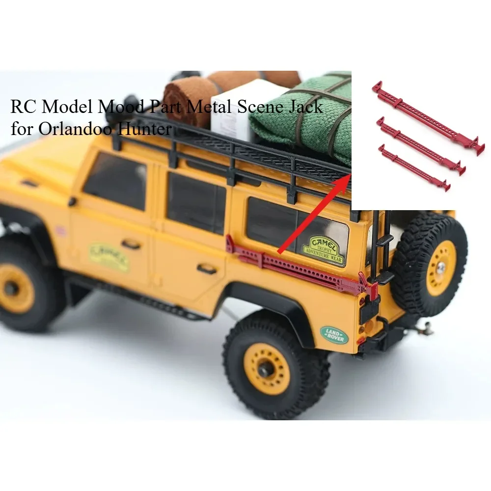 Hobby RC Crawler Mood Component for Orlandoo Hunter MX0056 Custom Size 1/35 1/24 1/18 Metal High Lift Jack Model  Accessory