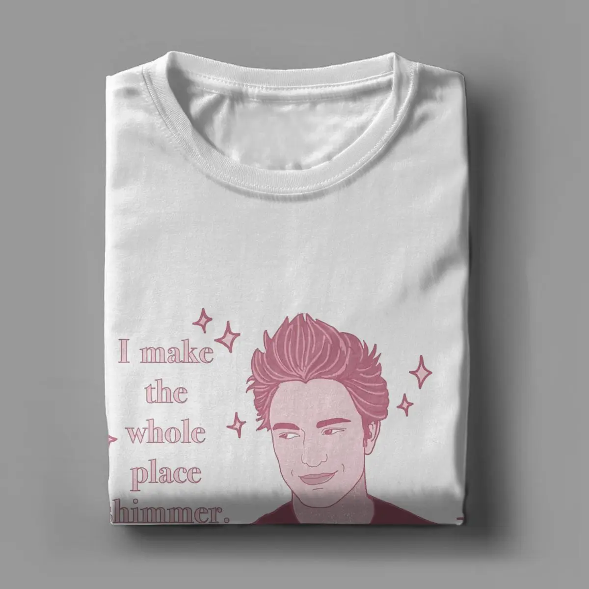 Sparkly Edward T-Shirt uomo The Twilight Saga Leisure Pure Cotton Tee Shirt girocollo manica corta T-Shirt abbigliamento regalo