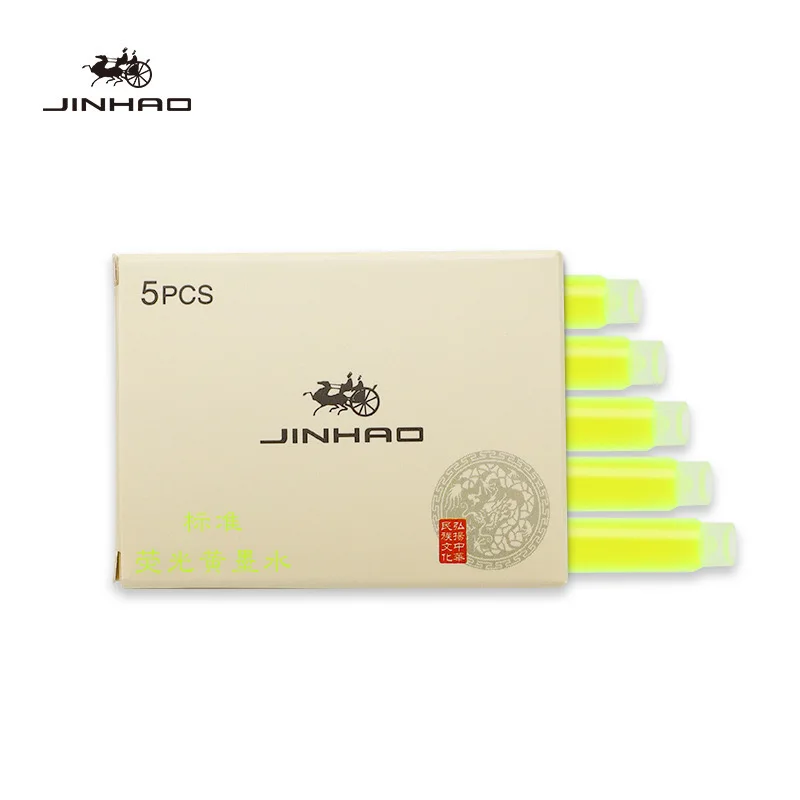 Jinhao 5/10/15 Pcs Color Ink Cartridge Refill Fountain Pen Office School Student Stationery Ink Supplies Fountain Pen Ink