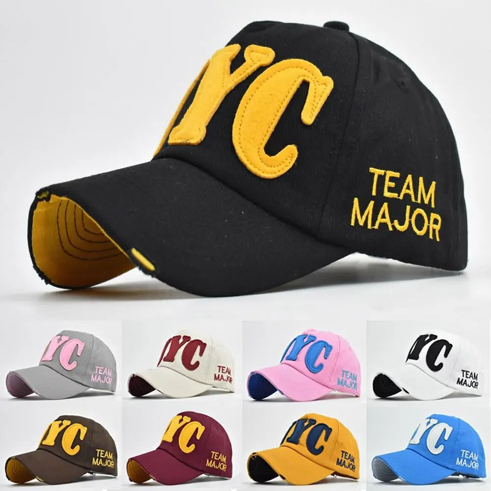 

Broken Hole NYC Embroidery Baseball Cap Adjustable Cotton Washed Snapback Baseball Cap Hip-hop Sunscreen Hats For Man Women