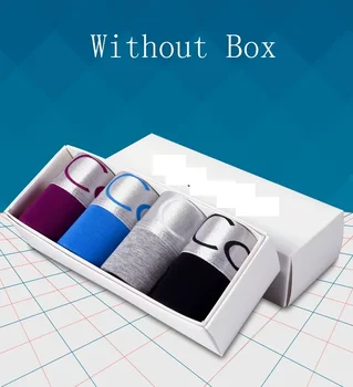 4 יחידות / הרבה מכירה חמה תחתונים לגברים תחתוני בוקסר לגברים כותנה נוחה סקסית קואקה בוקסר לגברים חצאיות כותנה