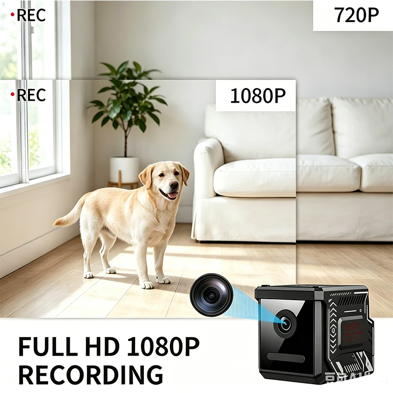 Mini Cámara Wifi 1080P, Cámara de Acción Inteligente para el Hogar, Visualización Remota, Cámara IP Inalámbrica, Grabadora de Video y Audio, Visión Nocturna, Cámara Espía