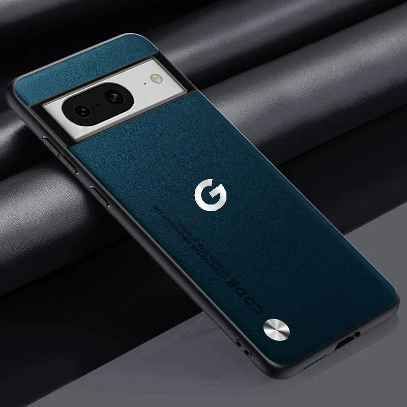 Luxus Business Original Kevlar Leder LOGO Matte Handyhülle für Google Pixel 11 ProXL 10A 9A 8 PU+TPU stoßfeste Schutzhülle