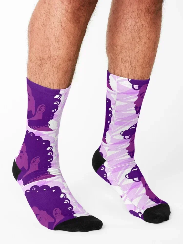 The Purple One Socks Stockings christmass gift New year's anti-slip Socks Women Men's