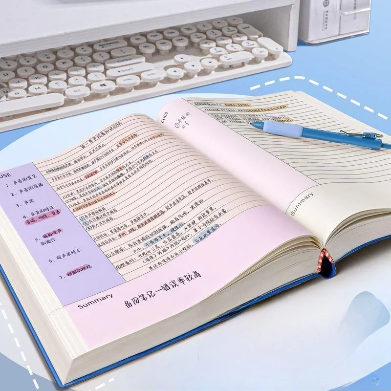 cornell-notebook-thickened-soft-leather-a4-size-for-college-students-exam-preparation-effective-memory-learning-research-note