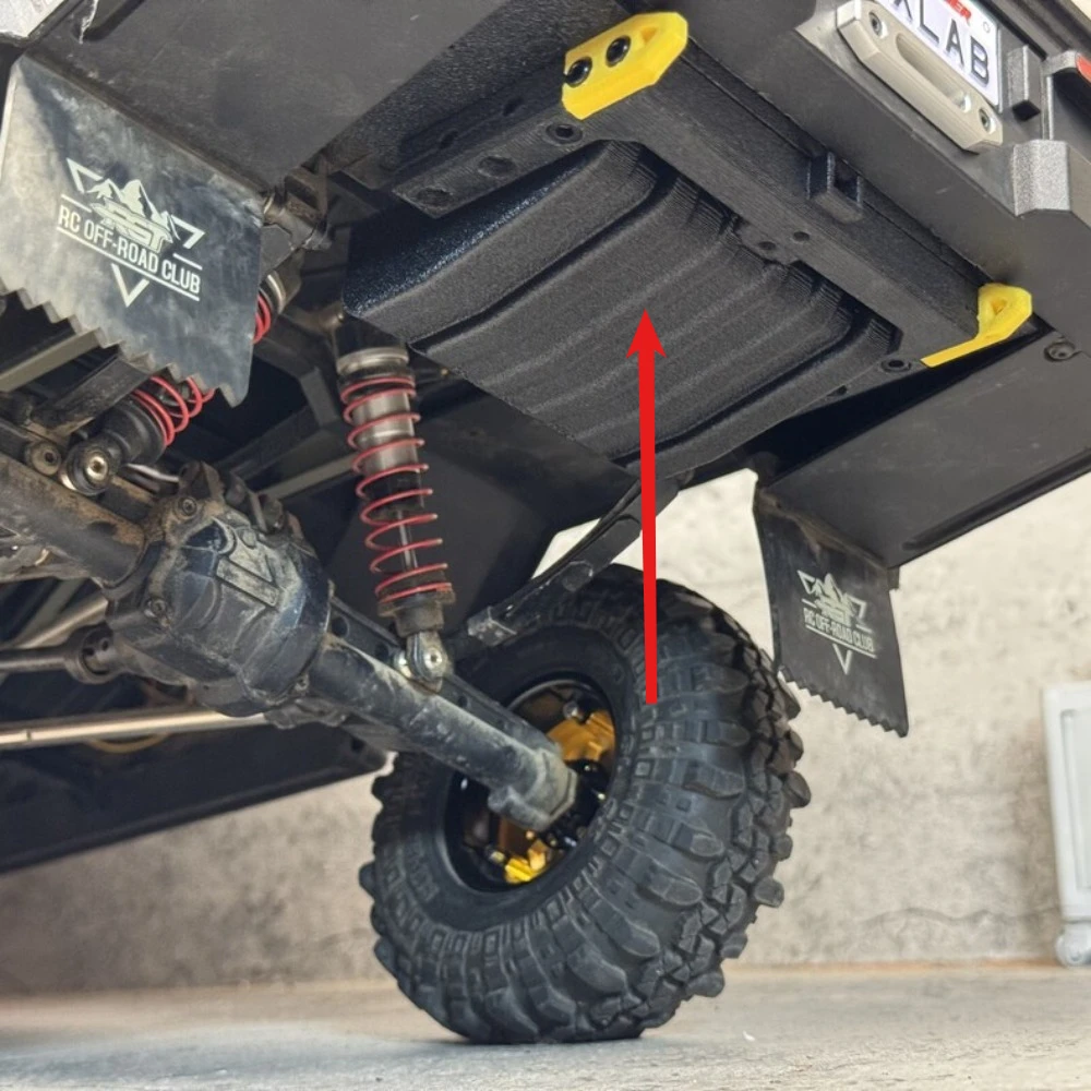 RC Crawler Upgrade Parts Rear Tray Tow Hook Bracket Simulated Fuel Tank Rack For 1/10 RGT LC79 EX86160 Custom Accessory