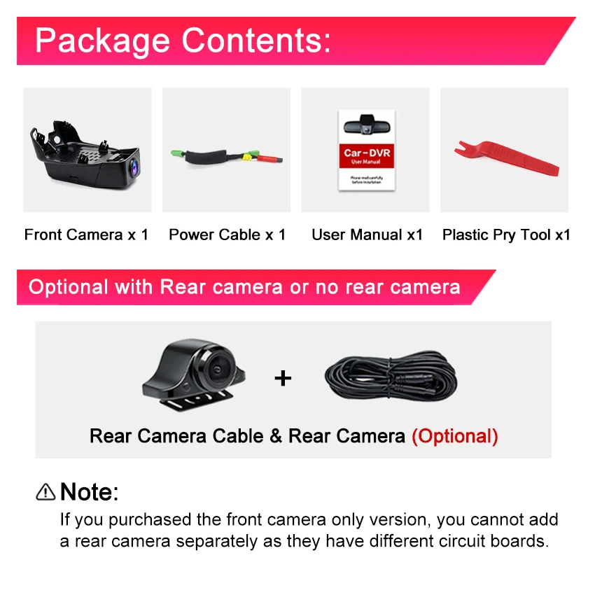 For Volvo S90 V90 XC60 2018-2021 Front and Rear 4K Dash Cam for Car Camera Recorder Dashcam WIFI Car Dvr Recording Devices - view 6