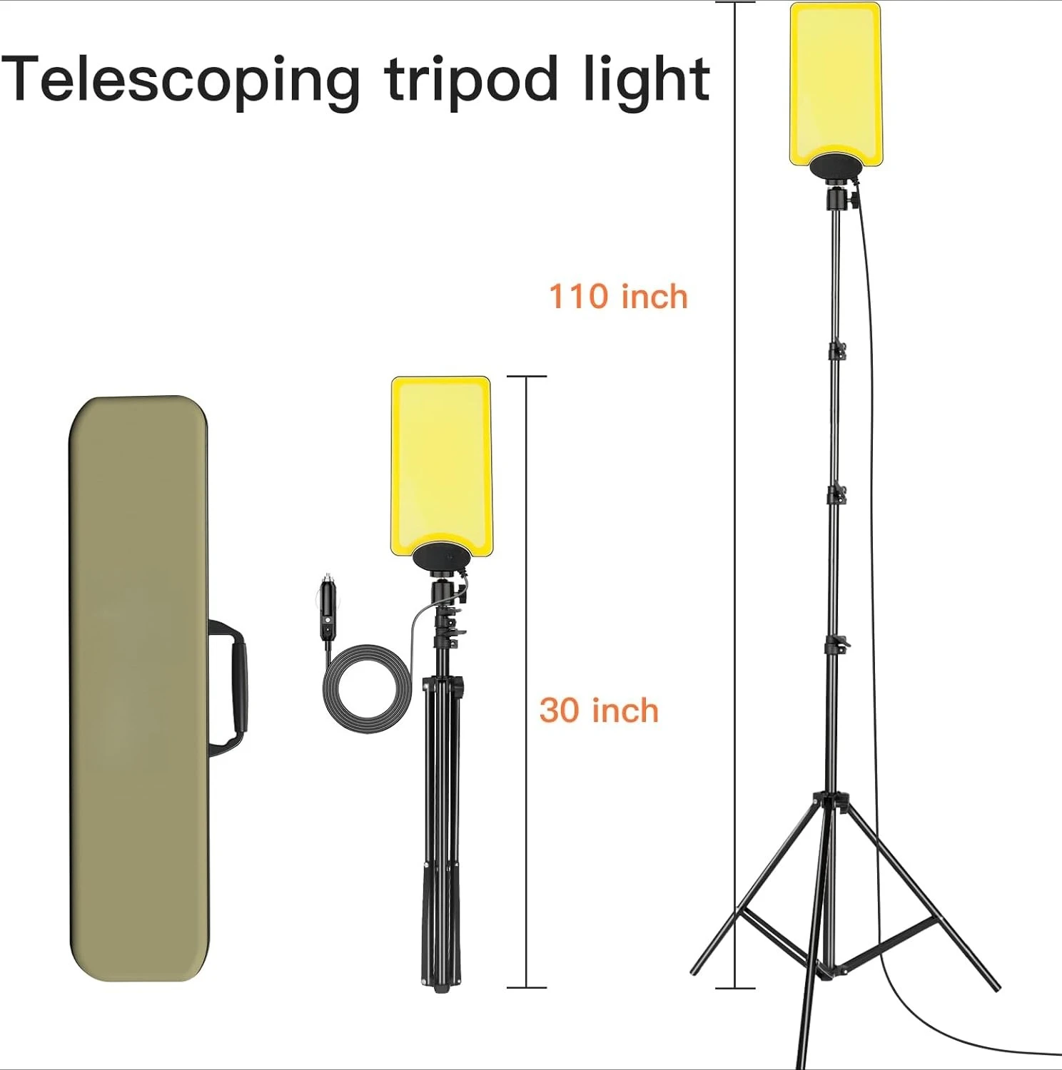

Телескопический светодиодный фонарь CONPEX 18000 люмен - с подставкой, пультом ДУ, для кемпинга и активного отдыха