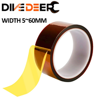 5-60mm Kapton Tape Polyimide Adhesive Insulating capton tape Electric insulating Heat Tape For PCB insulation Protection