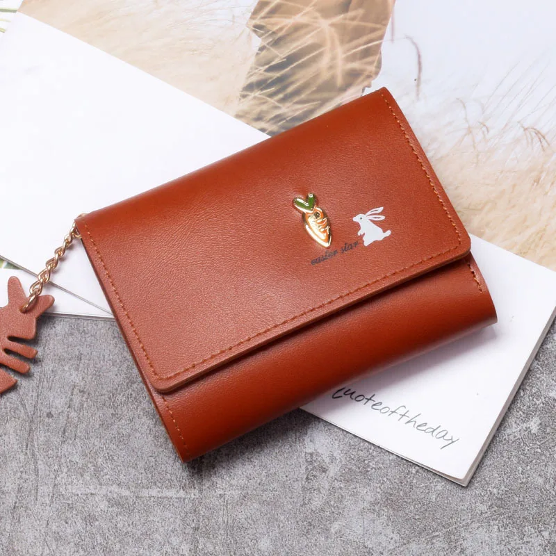 Fashion Women Cute Cartoon Wallet Small Hasp Girl Brand Designed Wallets Pu Leather Short Coin Purse Female Card Holder