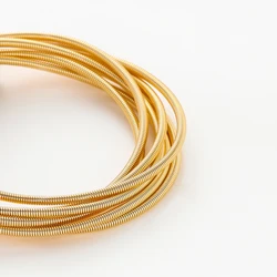 4pcs/lot 14K 18K Gold Color Plated Bracelet Spring Wire Necklace Protection Spring Wires For DIY Jewelry Making Accessories