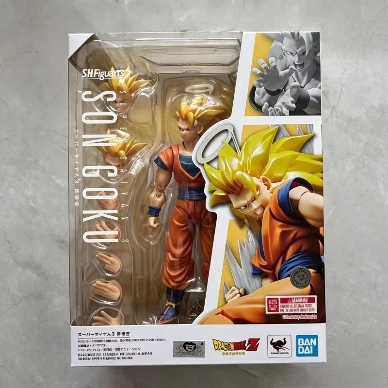 

Bandai SHF Dragon Ball Z Super 3 Super Saiyan 3 Son Goku Figure Movable Finished Collection Gift