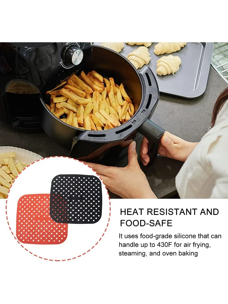 Air Fryer Silicone Mat Kitchen Accessories Non-stick Baking Mat Pastry Tools Accessories Bakeware Oil Mats Cake Grilled Saucer