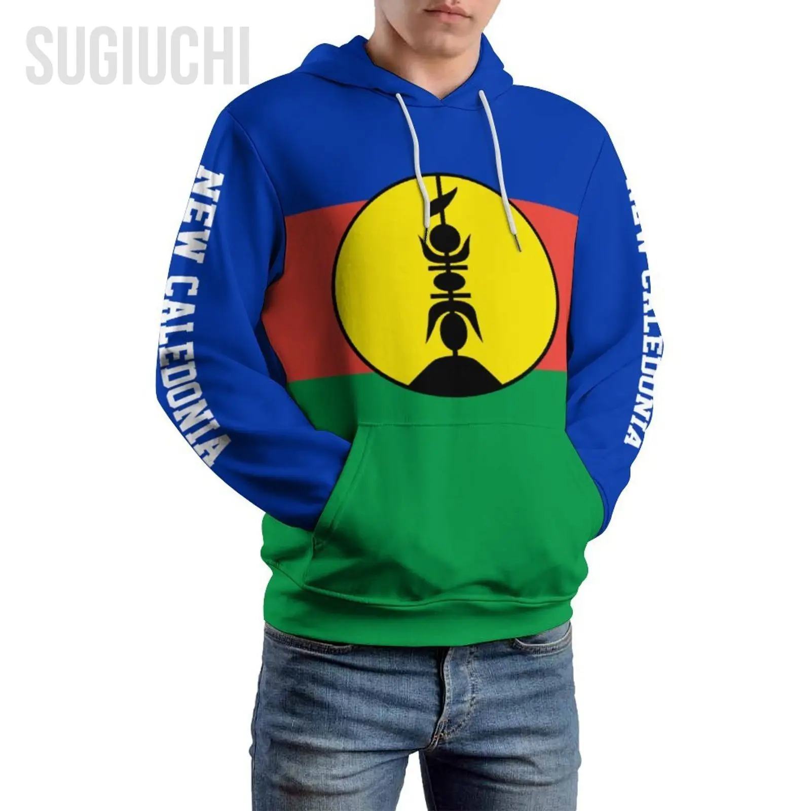 Unisex 3D Hoodie New Caledonia Flag Men Women Polyester Harajuku Sweatshirt Pullover Hoodies Casual Cool