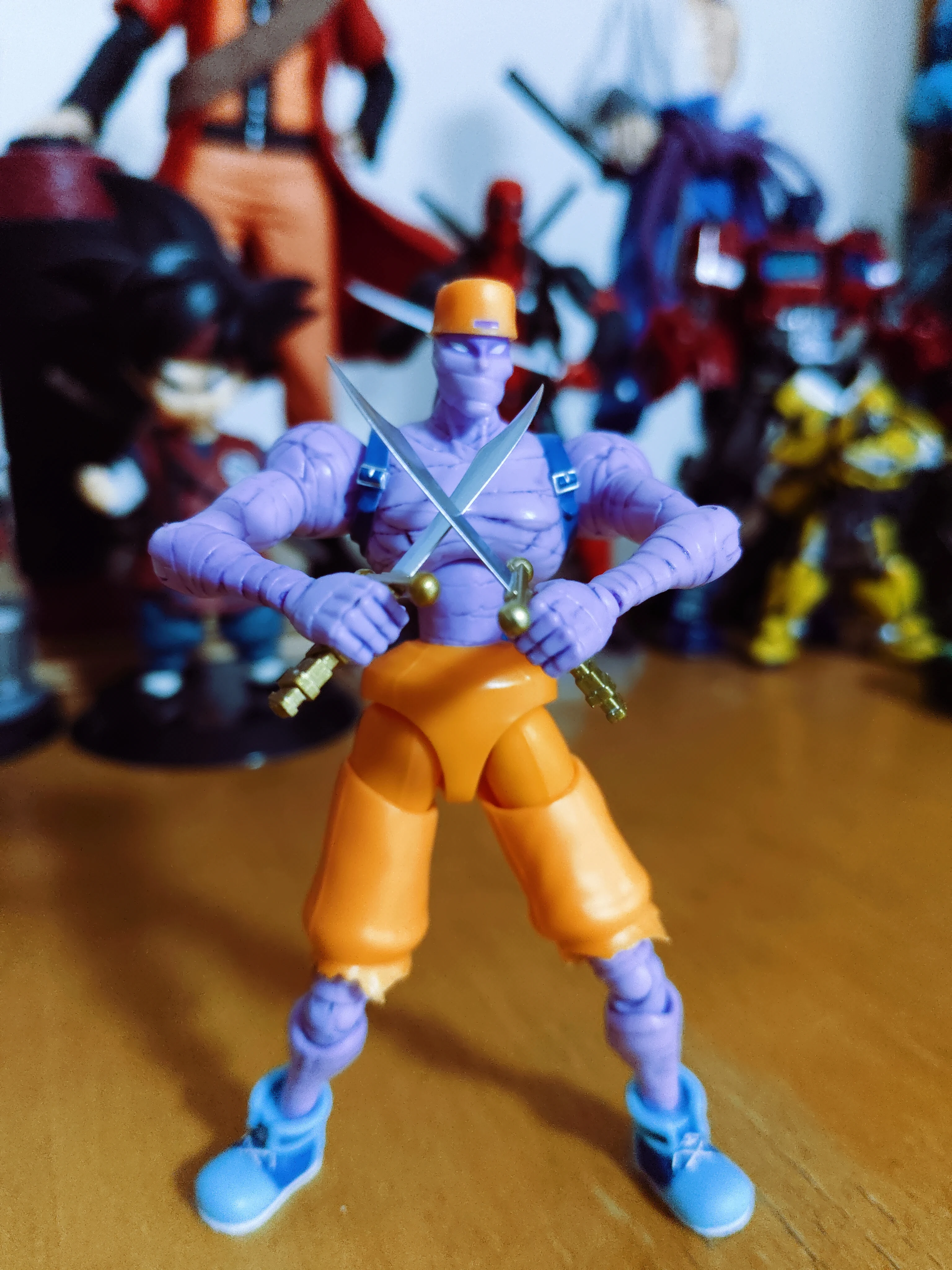 52 لعبة كابتن كوماندوز بمقياس 1/18 - ماك ذا نينف جينزو ذا نينجا بيبي هيد - لعبة ممر تحت عنوان للهدايا #6