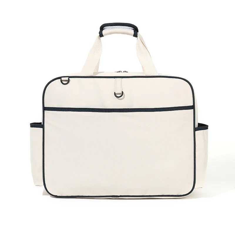 مخصص جودة عالية رائعة متعددة الوظائف الرياضة حقيبة قماش قنب ذات سعة كبيرة موضة مضرب حقيبة تنس الريشة المحمولة شو