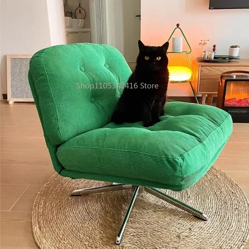 Comfy Fluffy Upholstered Sofa Chair, Design Lounge Relax Single Chair - Adult Balcony Home Decoration Mobili