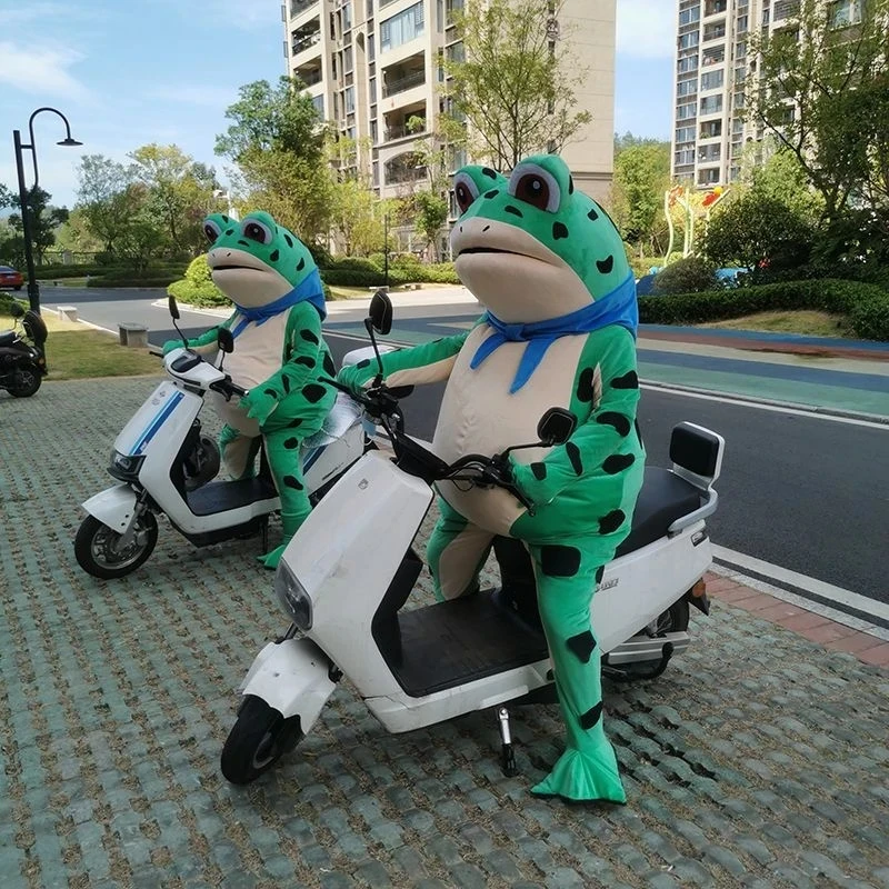 Vêtements de Carnaval de Style Grenouille pour Adulte, Mascotte de Dessin Animé, Accessoires de Performance pour Halloween et ixde Pâques