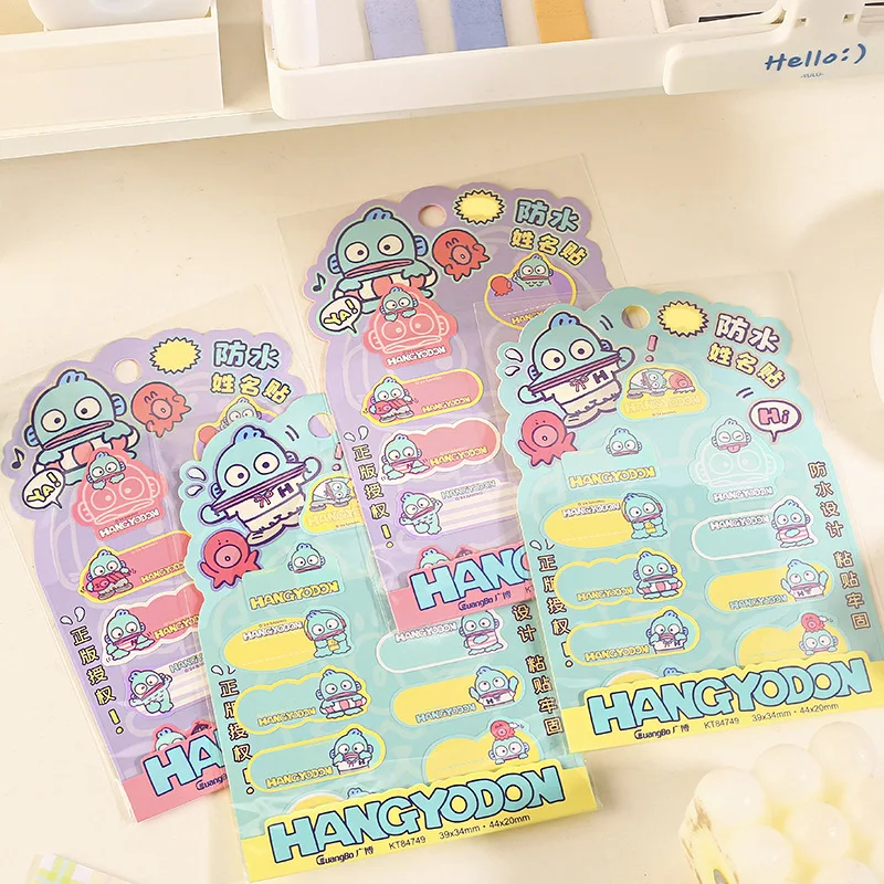 20pcs/lot Sanrio Hangyodon Name Stickers Cute Waterproof Scrapbooking DIY Diary Decorative Sticker Album Stick Label Stationery