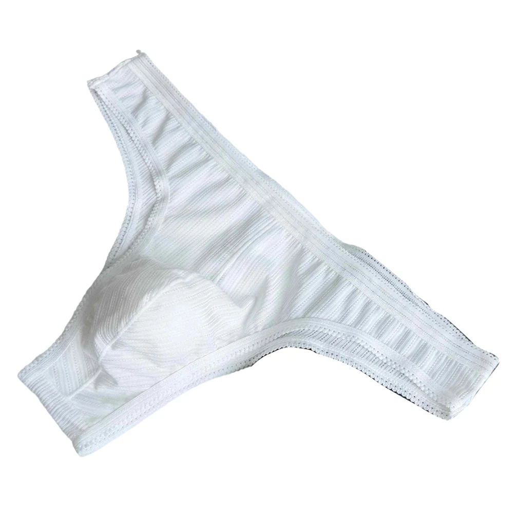 Lace Trim Briefs Low Waist Underwear For Everyday Comfort 90 Polyester 10 Spandex Solid Pattern Design Soft Ribbed Fabric