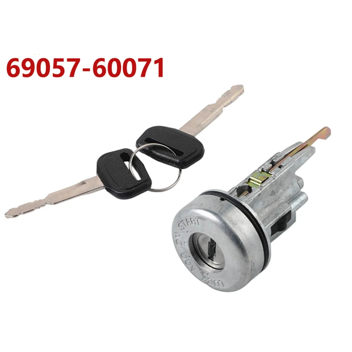 #81D Automotive Parts & Accessories,New Ignition Lock Barrel Cylinder Set 2 Keys for Toyota,Metal