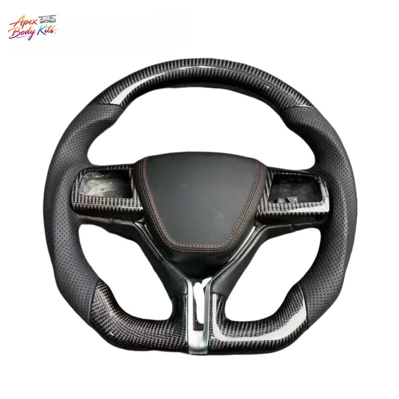 FOR Maserati Ghibli Levante Quattroporte Upgrades and Customizes Carbon Fiber Leather Sports Steering Wheel