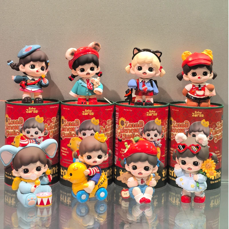 

New Product In Stock Genuine Tntspace Zoraa Cute Is Justice Series Collectible Figurines Blind Boxes Birthday Festival Gifts